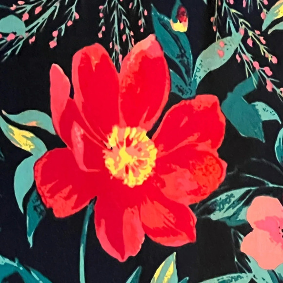 Maurices Floral Coastal Midi Skirt Size Medium - Picture 2 of 10